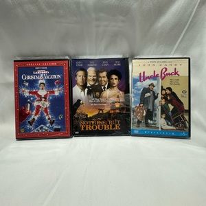 NEW SEALED JOHN CANDY & CHEVY CHASE DVD LOT. NATIONAL LAMPOONS, UNCLE BUCK, ETC.